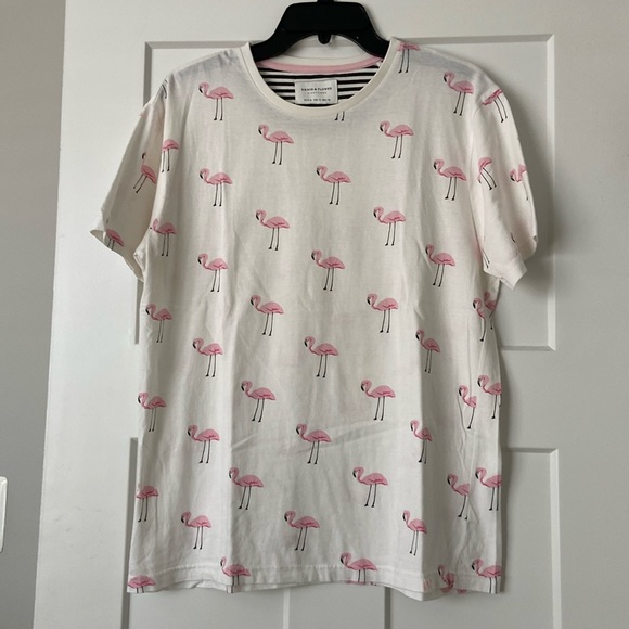 Denim & Flower Other - Basically new denim & flower tee with flamingo print. Men’s size M